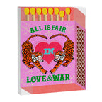 All is Fair in Love and War Vintage Matchbox Pink Sugar Rush Palette with Tiger Canvas Print Gallery Image 6