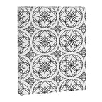 Black and White Art Deco Style Tile Pattern Canvas Print Gallery Image 8