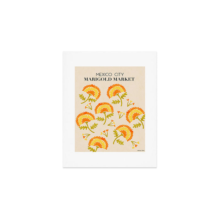 Marigold print- Mexico City Flower Market  Art Print Gallery Image 1