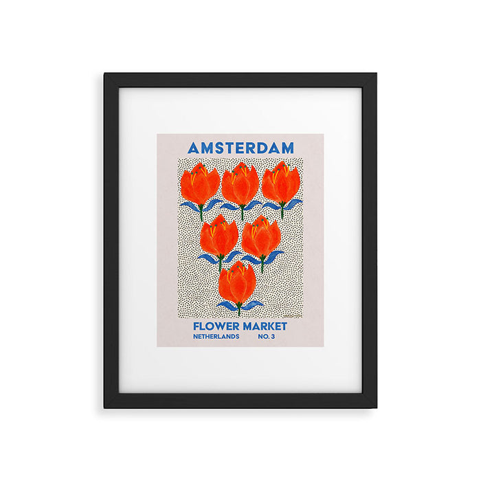 Retro Wall Art | Amsterdam Flower Market | Matisse Print | Printable Framed Art Print Gallery Image 1