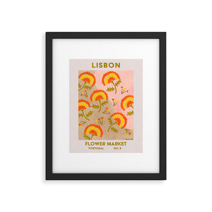 Retro Wall Art | Lisbon Flower Market | Matisse Print | Printable Framed Art Print Gallery Image 1