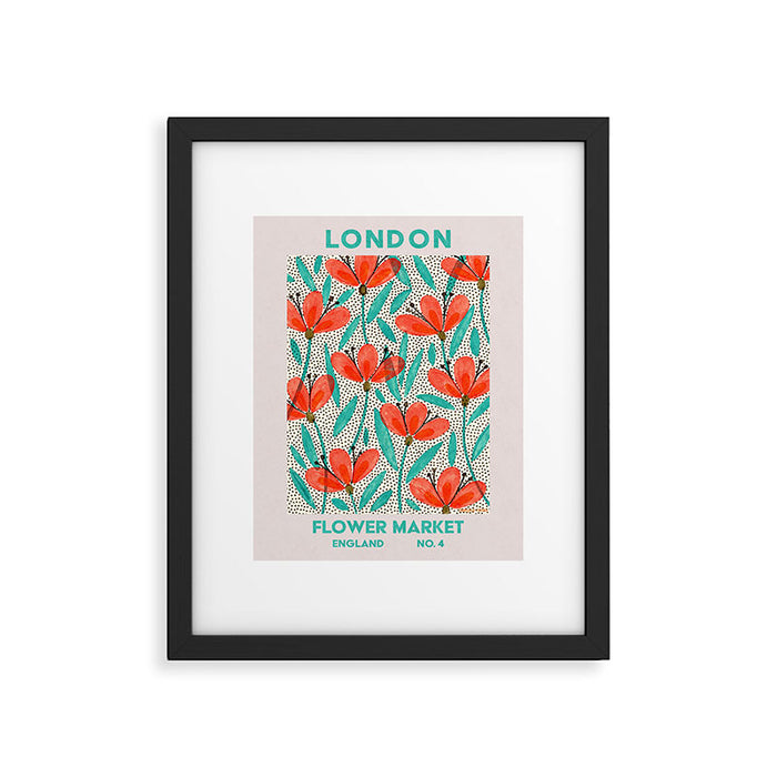 Retro Wall Art | London Flower Market | Matisse Print | Printable Framed Art Print Gallery Image 1