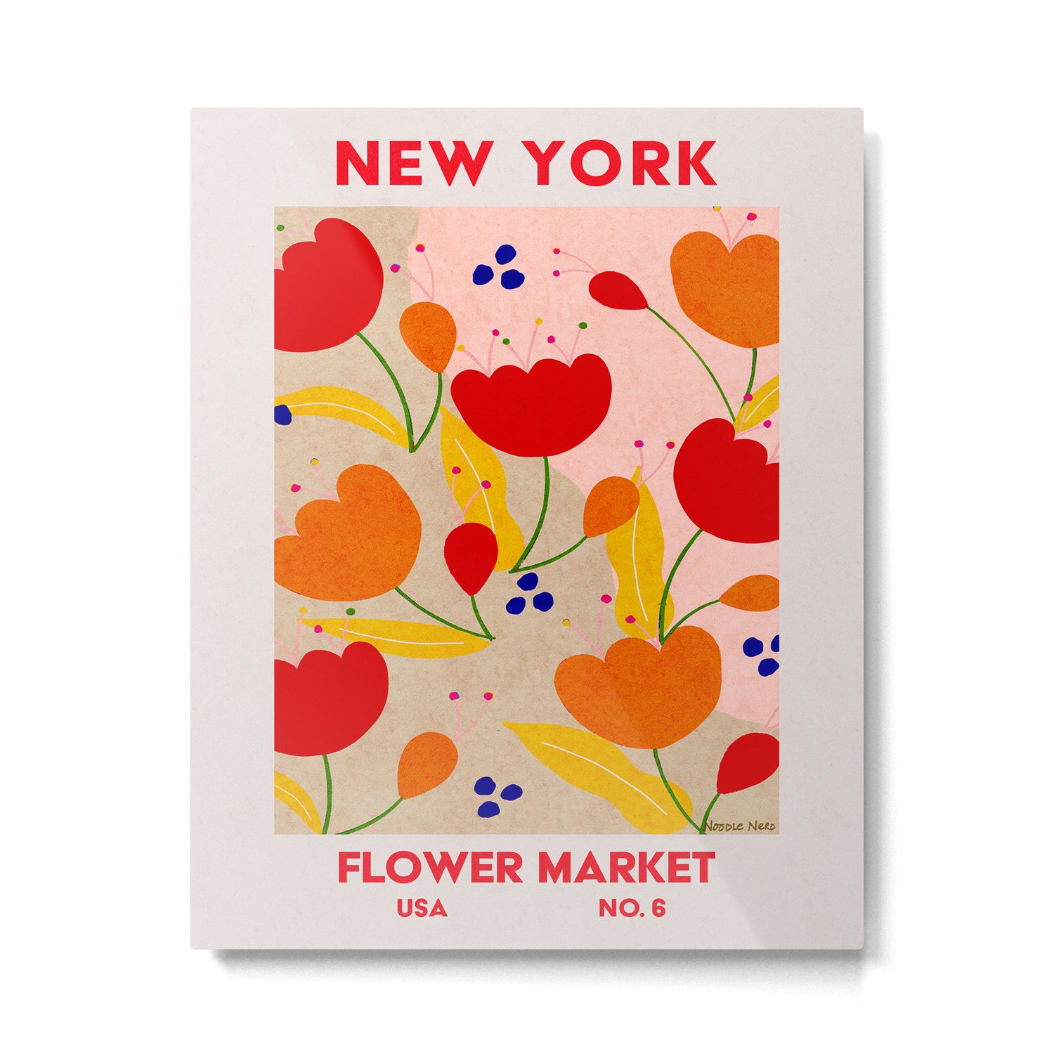 Retro Wall Art | New York Flower Market | Matisse Print | Printable Metal Print Gallery Image 4