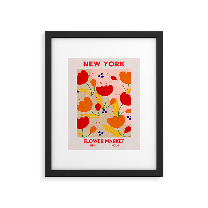 Retro Wall Art | New York Flower Market | Matisse Print | Printable Framed Art Print Gallery Image 1
