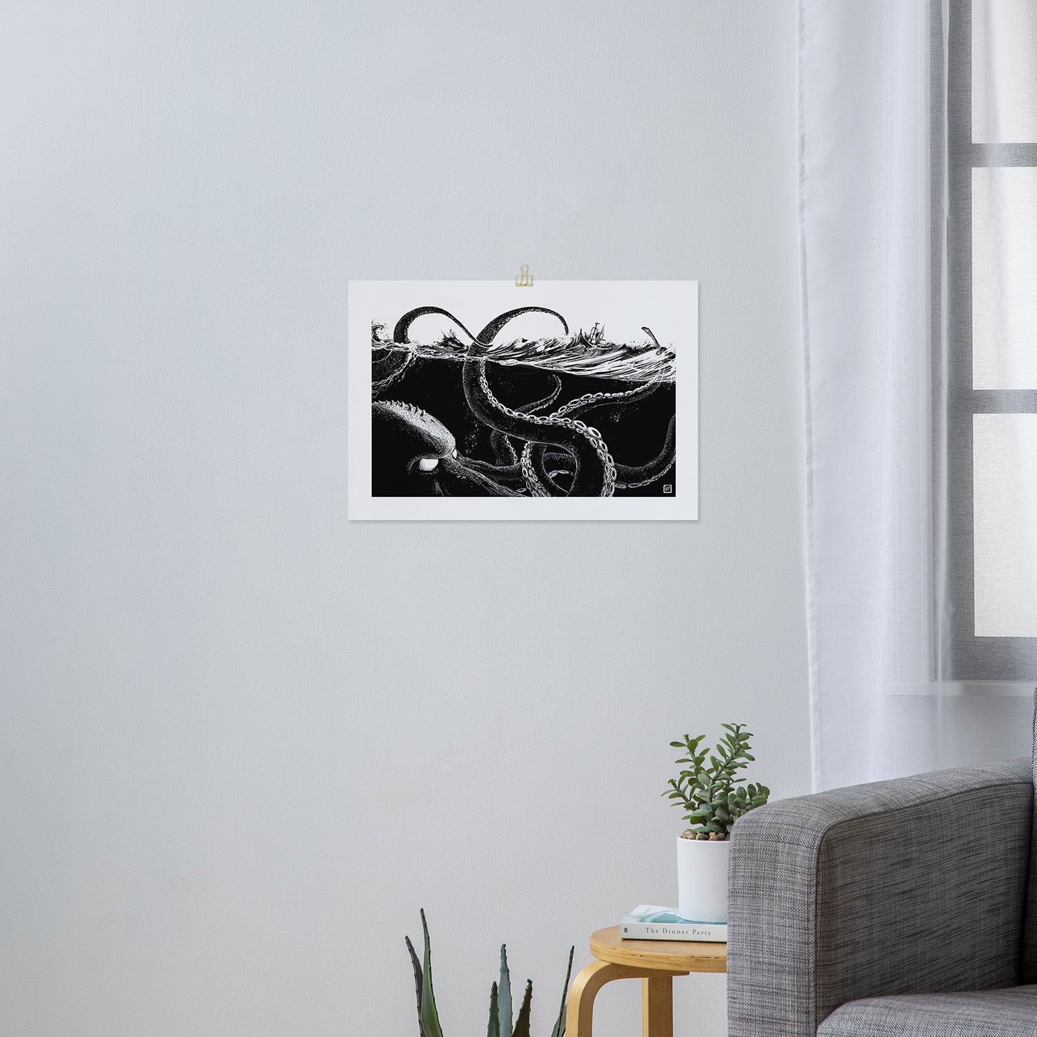 Kraken Rules the Sea Art Print Gallery Image 3