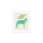 Stylish Dog - Green Art Print Gallery Image 1