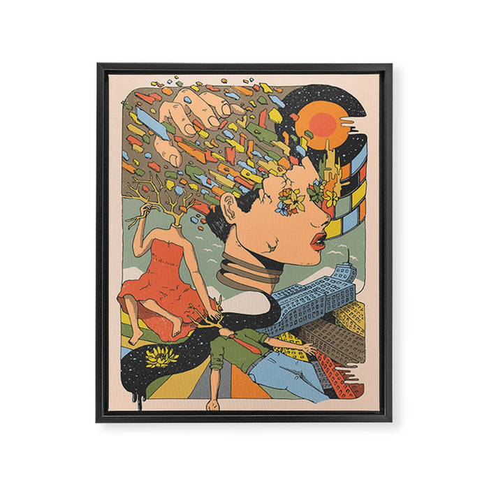 A Shattered Mind Framed Canvas Print Gallery Image 1