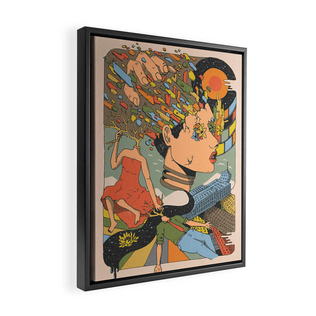 A Shattered Mind Framed Canvas Print Gallery Image 2