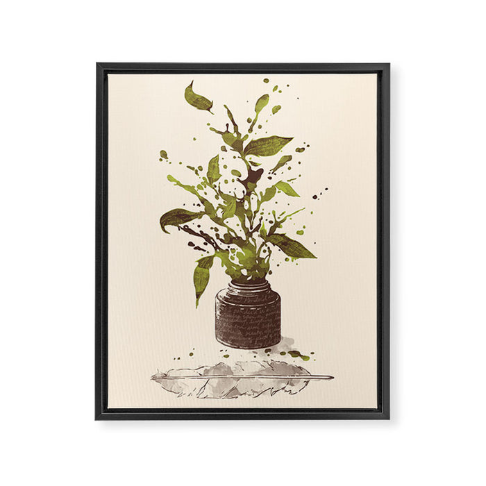 A Writer's Ink Framed Canvas Print Gallery Image 1