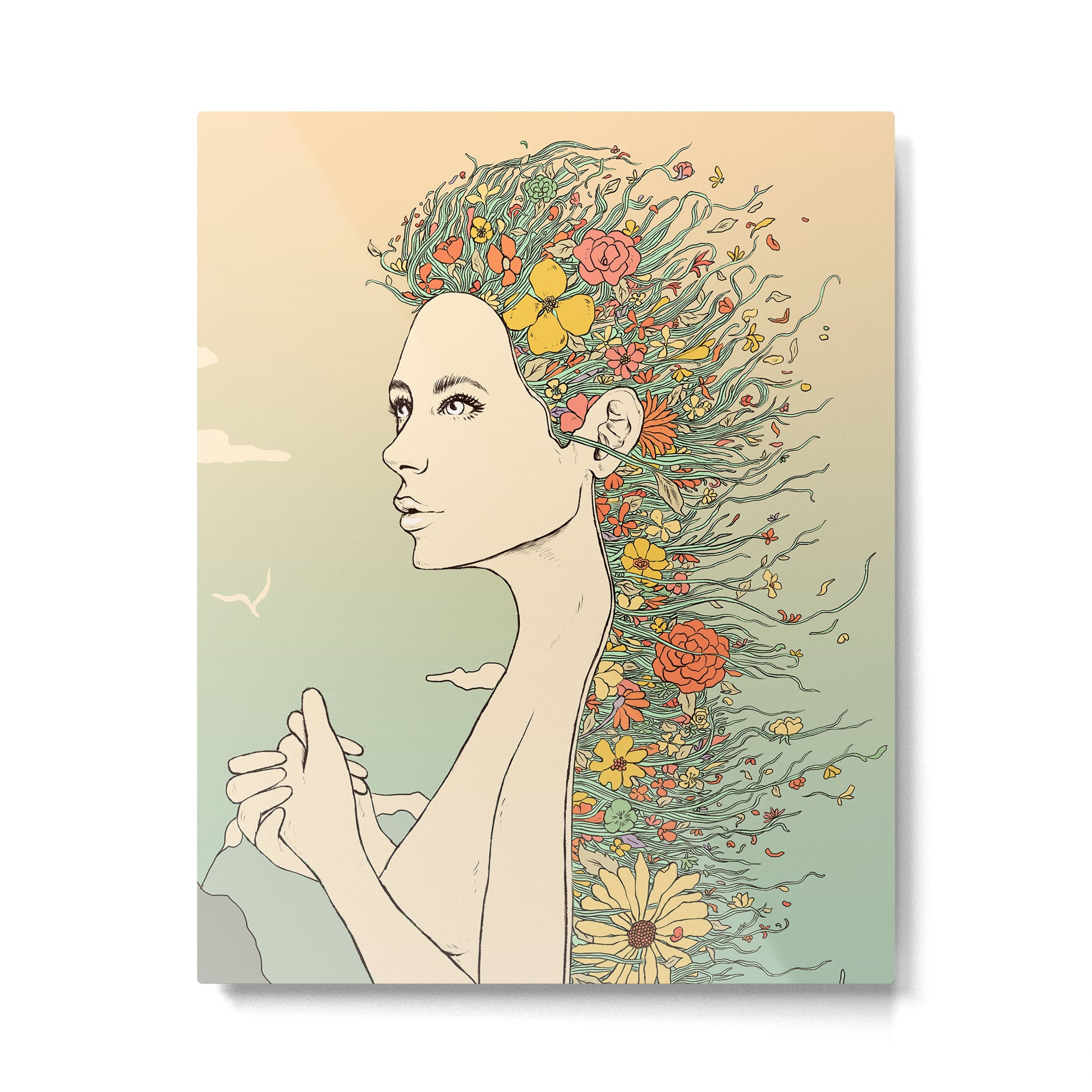 Facade of Existence (Let Life Blossom) Metal Print Gallery Image 6
