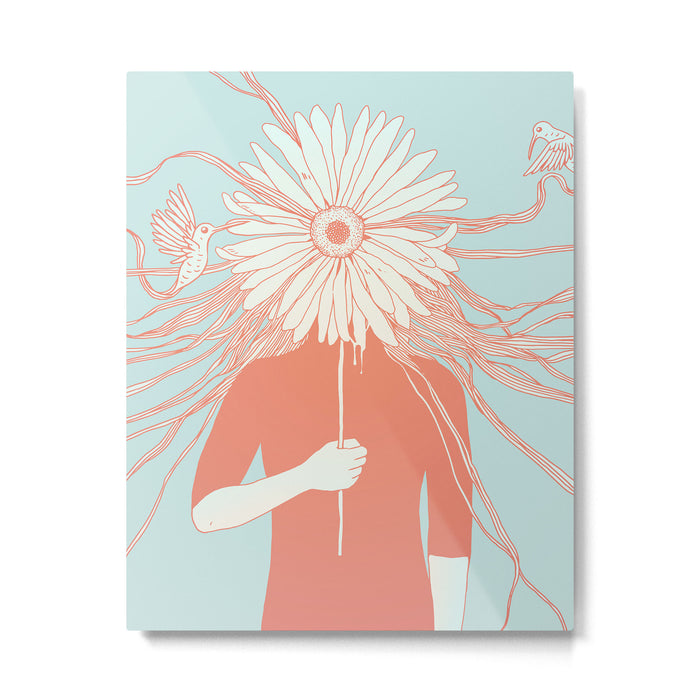 Flower Girl (Life and the Fragile Presence of Beauty) Metal Print Gallery Image 1