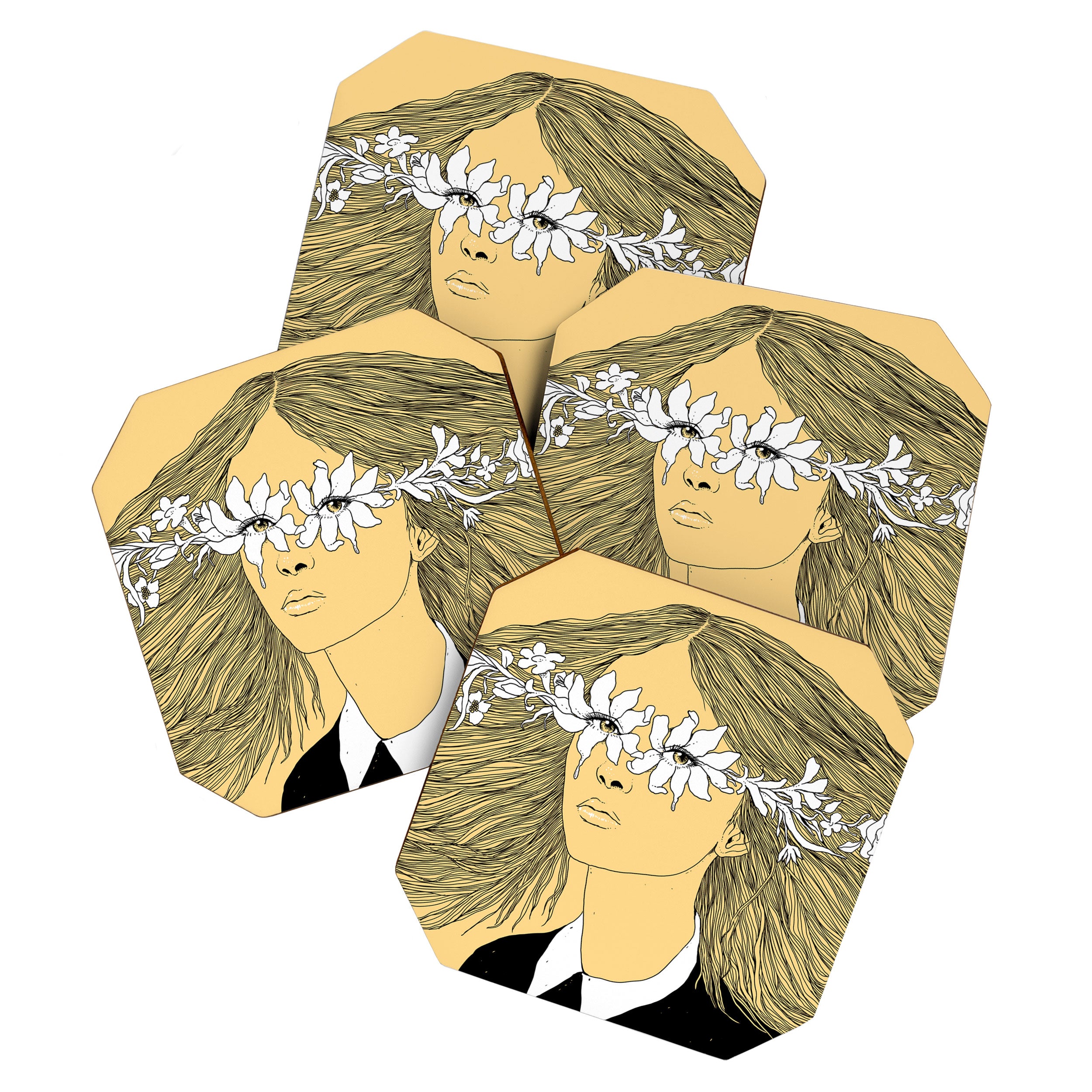 Flowers in My Eyes (Life in a Glimpse) Coaster Gallery Image 1