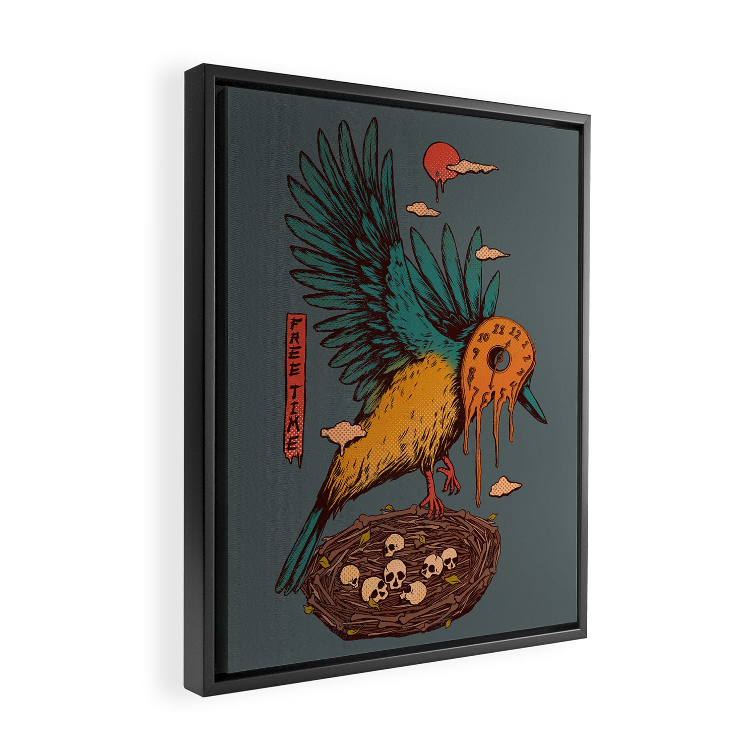 Free Time Framed Canvas Print Gallery Image 2