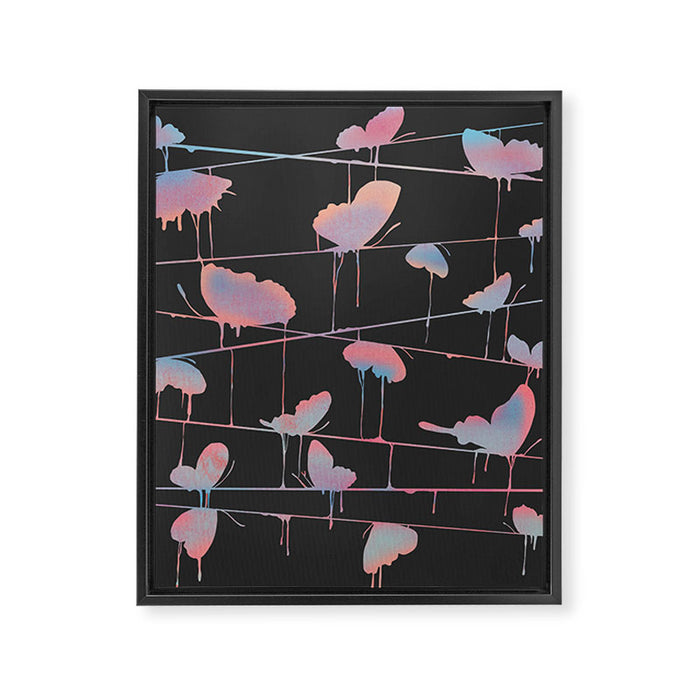 Hanging On for Dear Life Framed Canvas Print Gallery Image 1