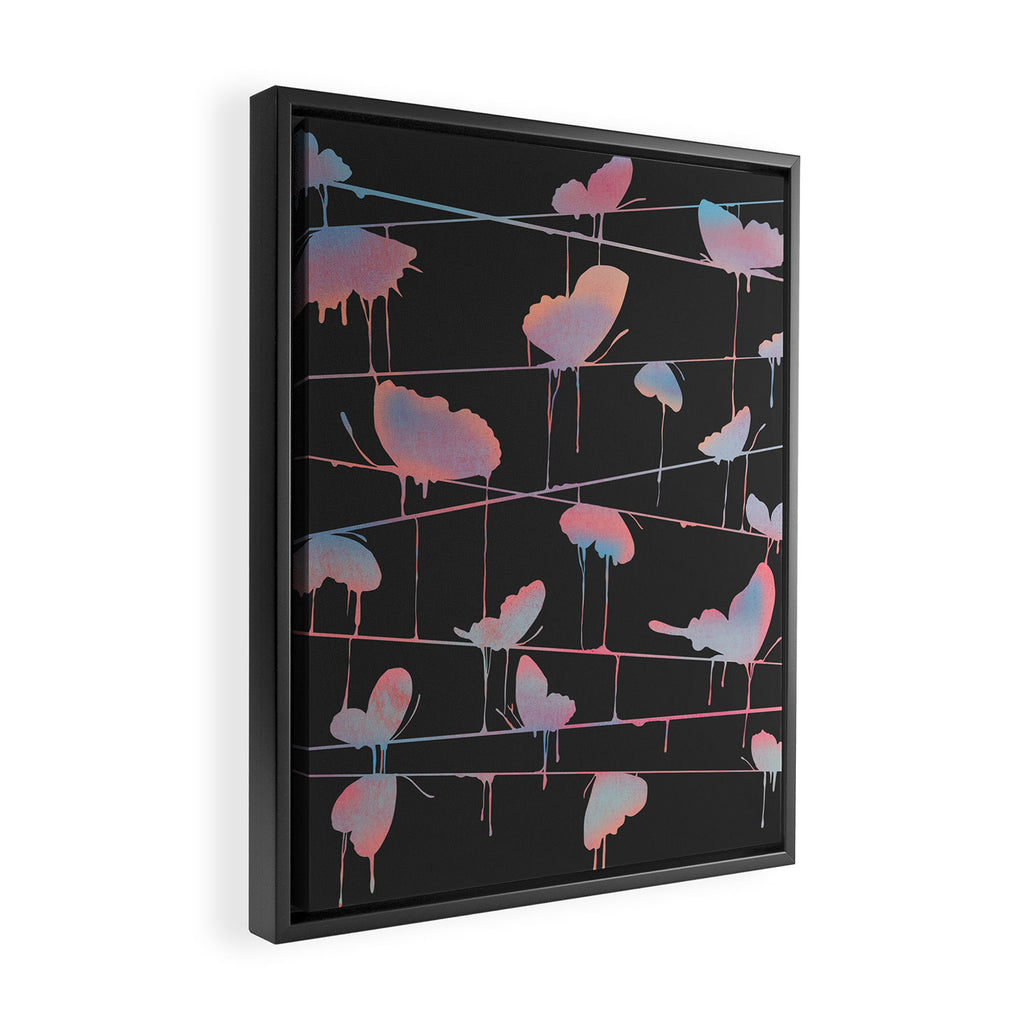 Hanging On for Dear Life Framed Canvas Print Gallery Image 2