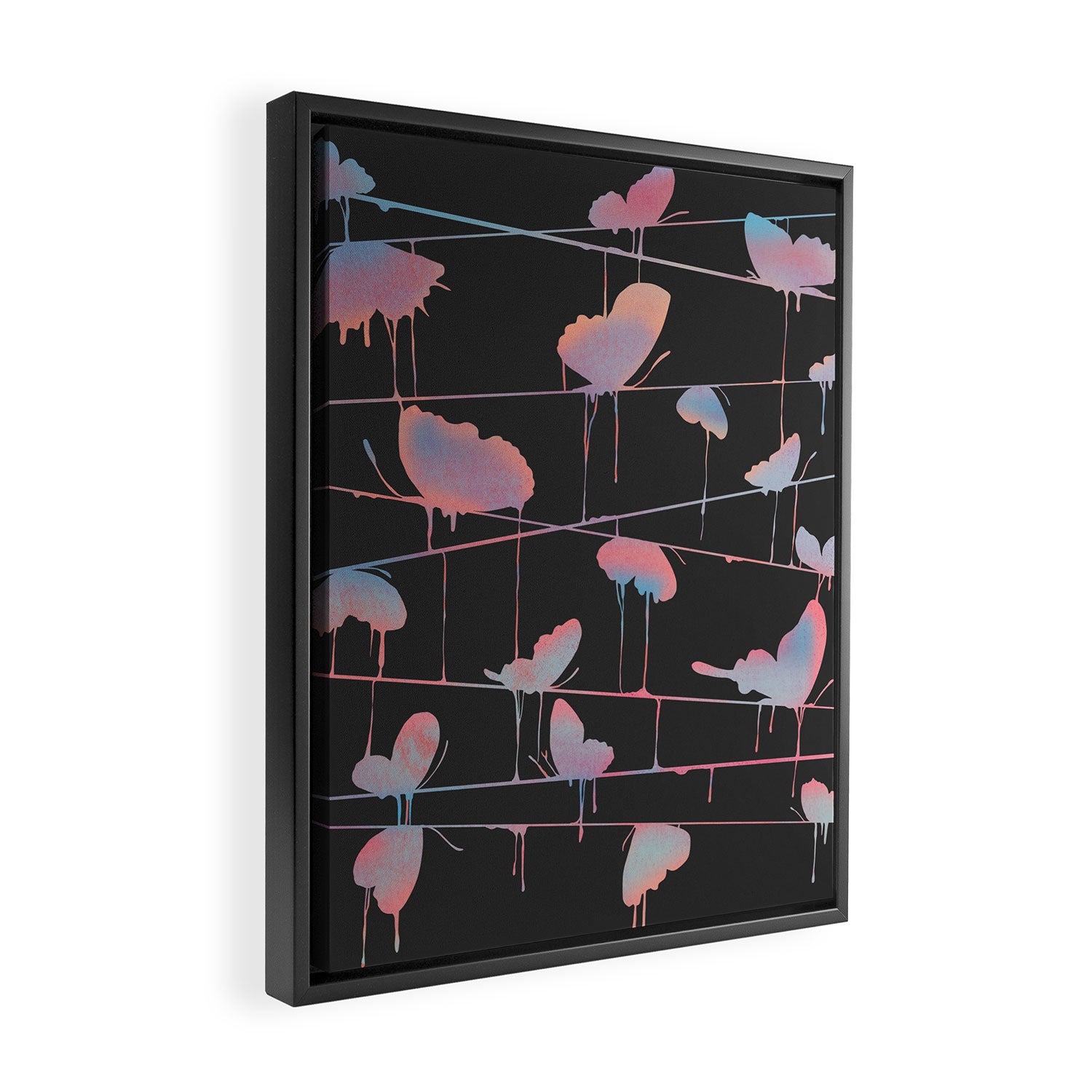 Hanging On for Dear Life Framed Canvas Print Gallery Image 2