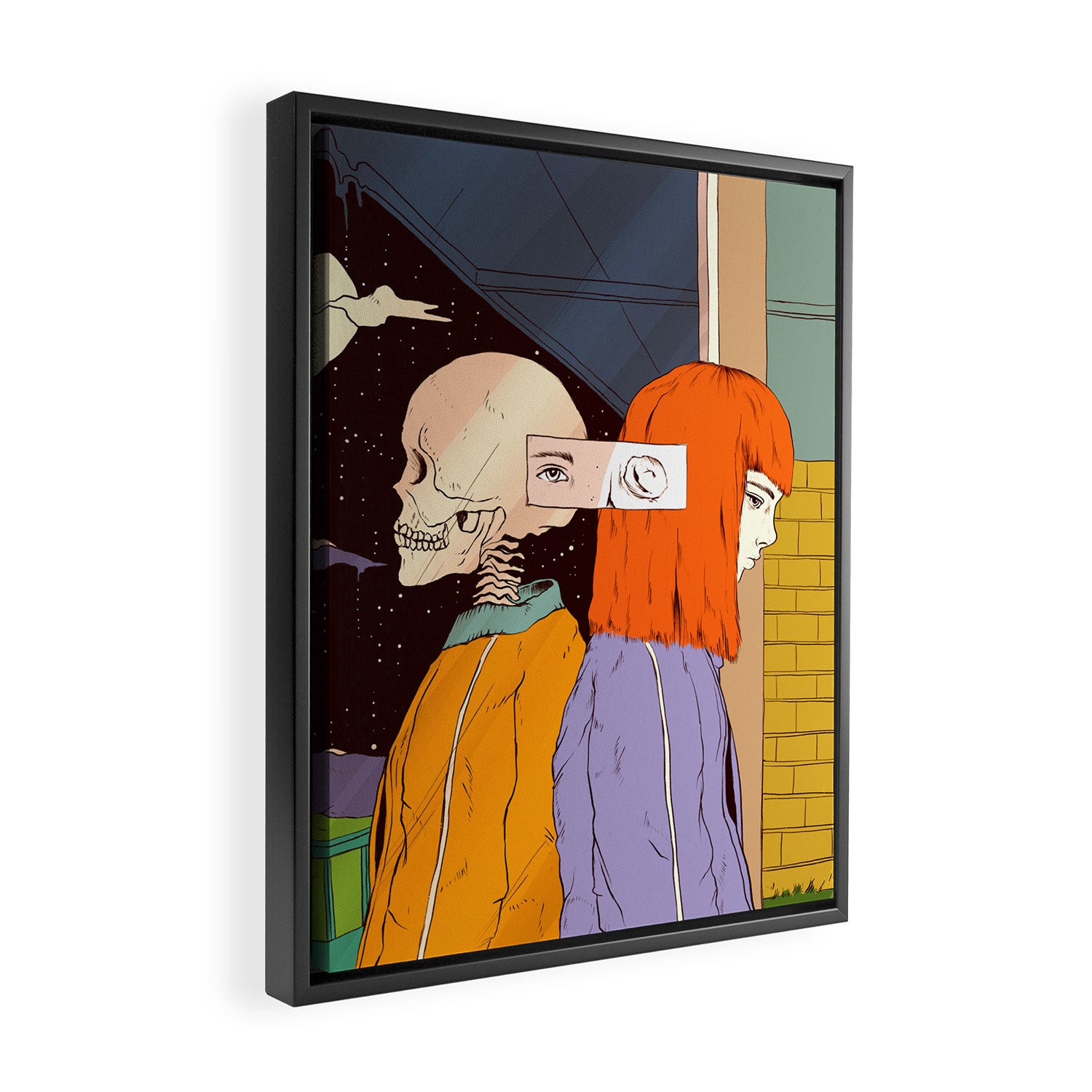Haunting Past (A Reflection) Framed Canvas Print Gallery Image 2