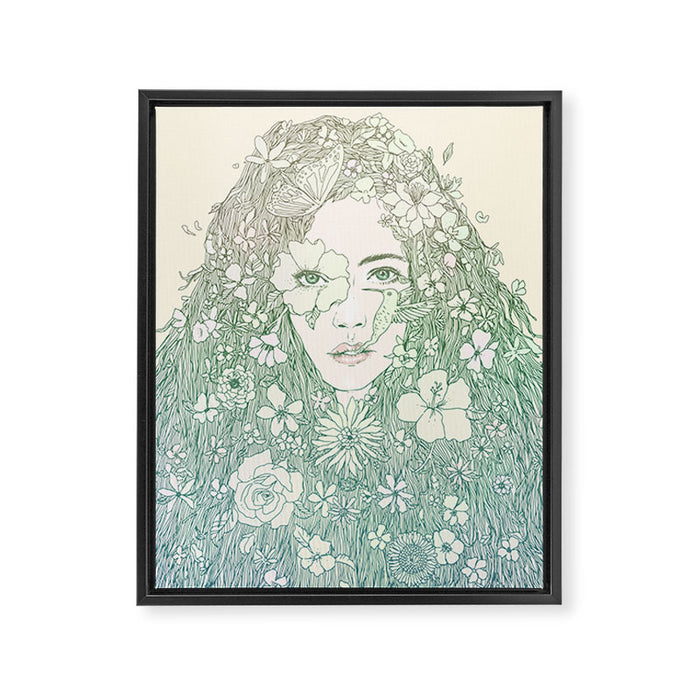 Life is Growing On Me Framed Canvas Print Gallery Image 1