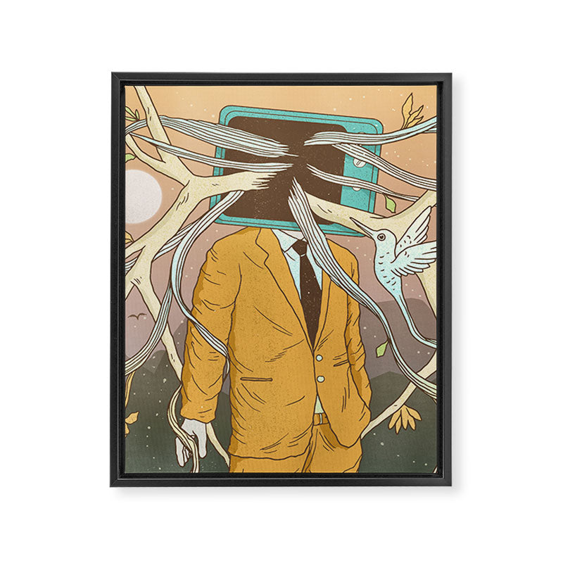 Permeating Framed Canvas Print Gallery Image 8