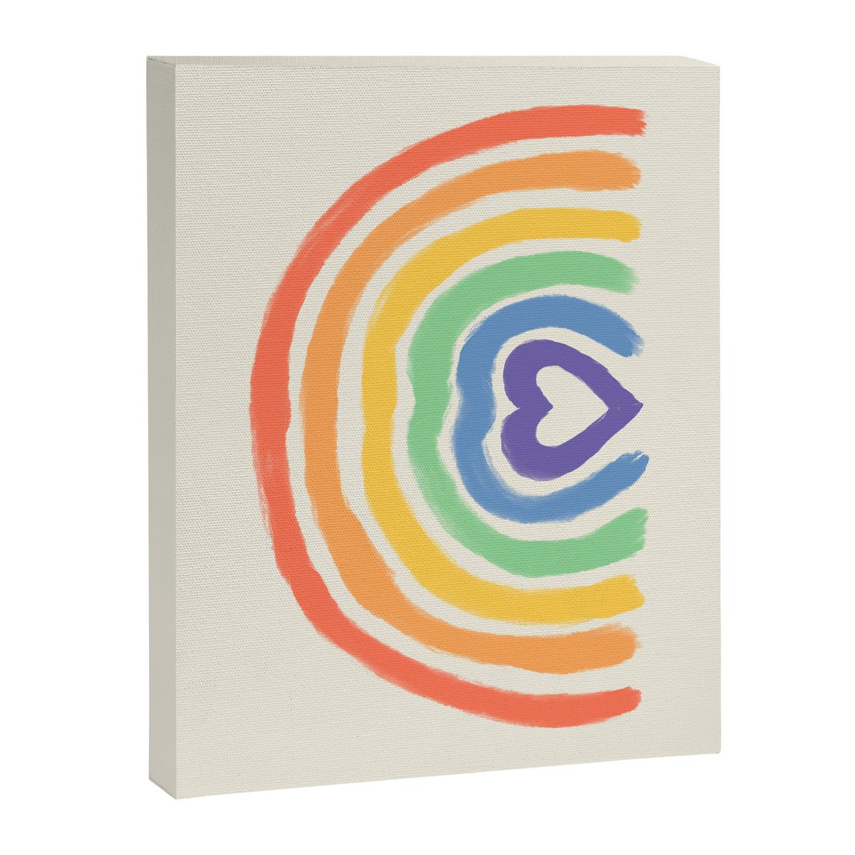 Rainbow Heart Canvas Print Gallery Image 8