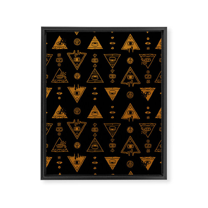 Seeing (Dark) Framed Canvas Print Gallery Image 1