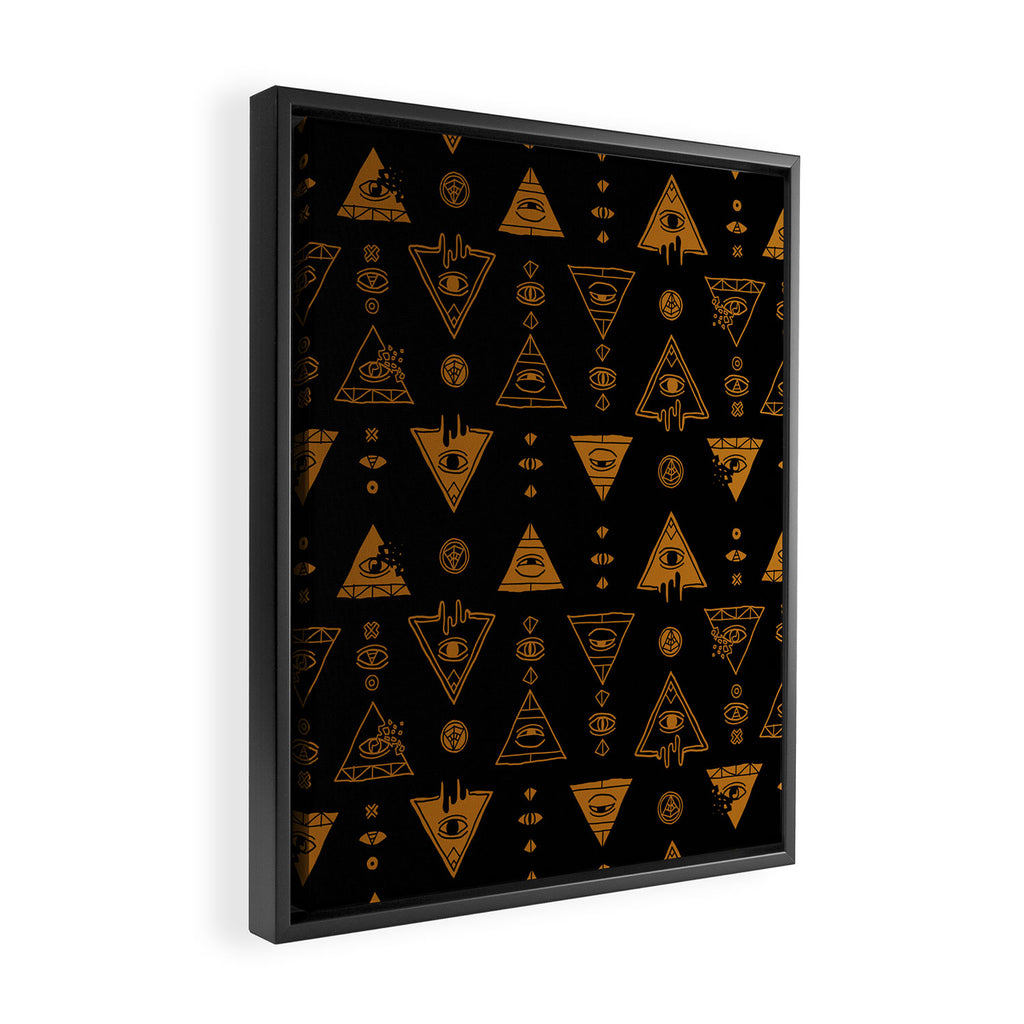Seeing (Dark) Framed Canvas Print Gallery Image 2