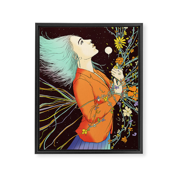 Stabbed in the Back and Still Blooming Framed Canvas Print Gallery Image 1
