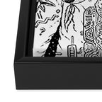 The Dreamer (B/W) Framed Canvas Print Gallery Image 3