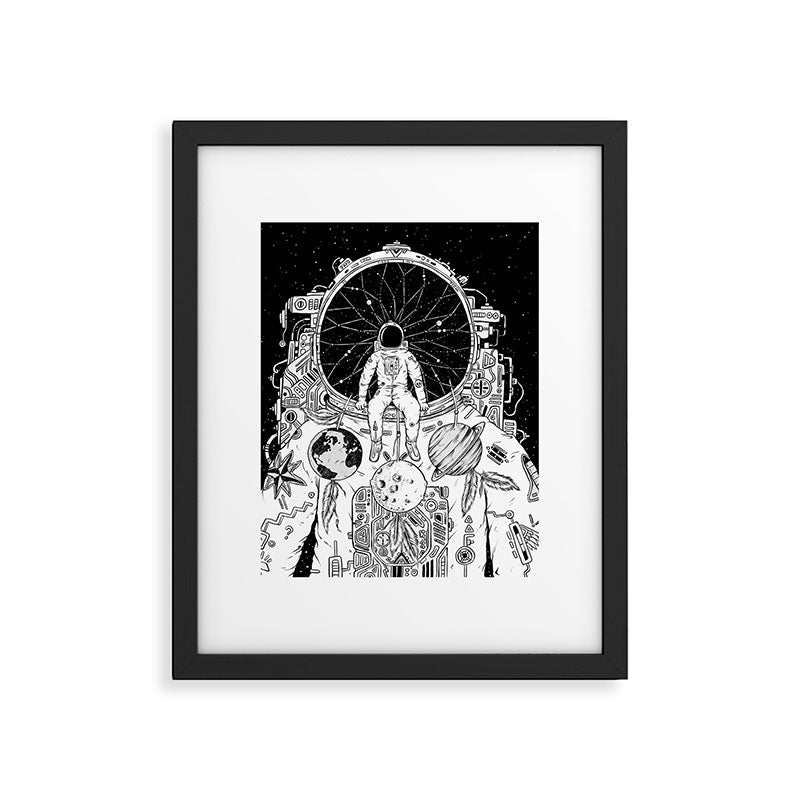The Dreamer (B/W) Framed Art Print Gallery Image 6