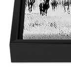 southwest cowboy horse decor print Framed Canvas Print Gallery Image 3