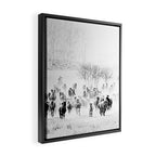southwest cowboy horse decor print Framed Canvas Print Gallery Image 2
