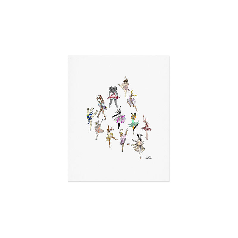 Animal Ballerinas Art Print Gallery Image 1
