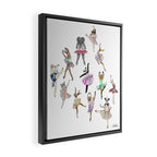 Animal Ballerinas Framed Canvas Print Gallery Image 2