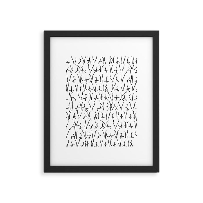 BUTTS Butts butts Black White Framed Art Print Gallery Image 1