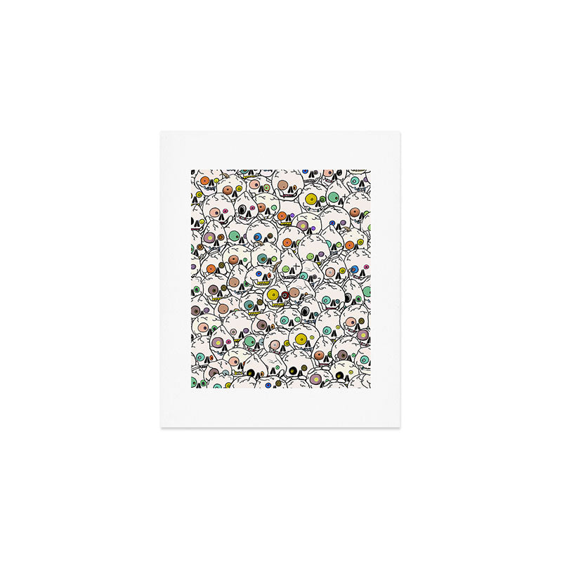 Cute Tiny Skulls Art Print Gallery Image 1