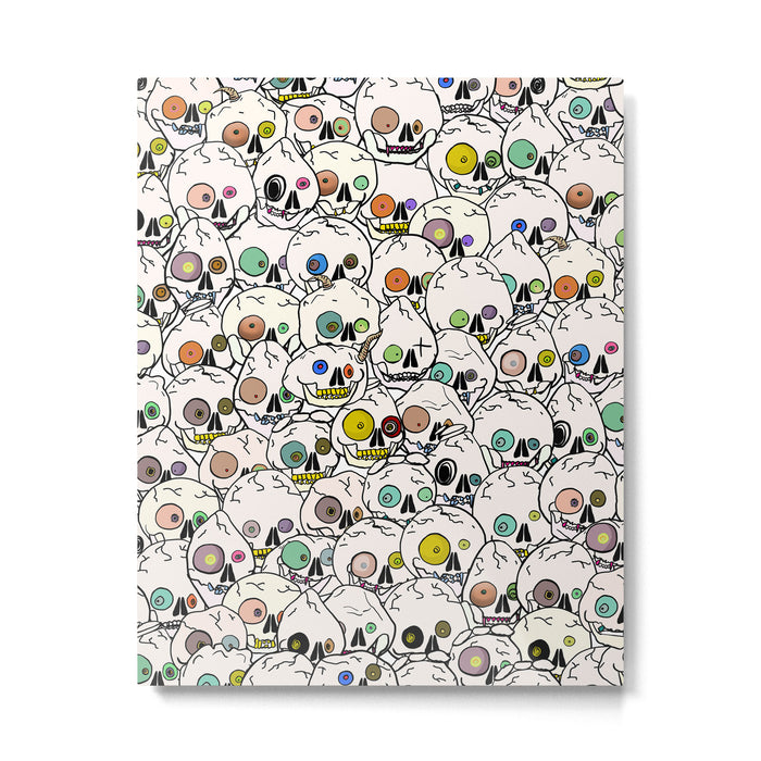 Cute Tiny Skulls Metal Print Gallery Image 1