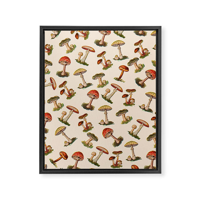 Magical Mushrooms Framed Canvas Print Gallery Image 1