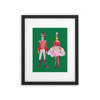 Nutcracker Ballet - Candy Cane Green Framed Art Print Gallery Image 5