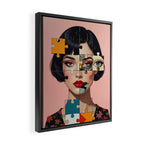 Puzzle Girl Lulu Framed Canvas Print Gallery Image 2