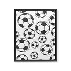 Soccer Balls Framed Canvas Print Gallery Image 8