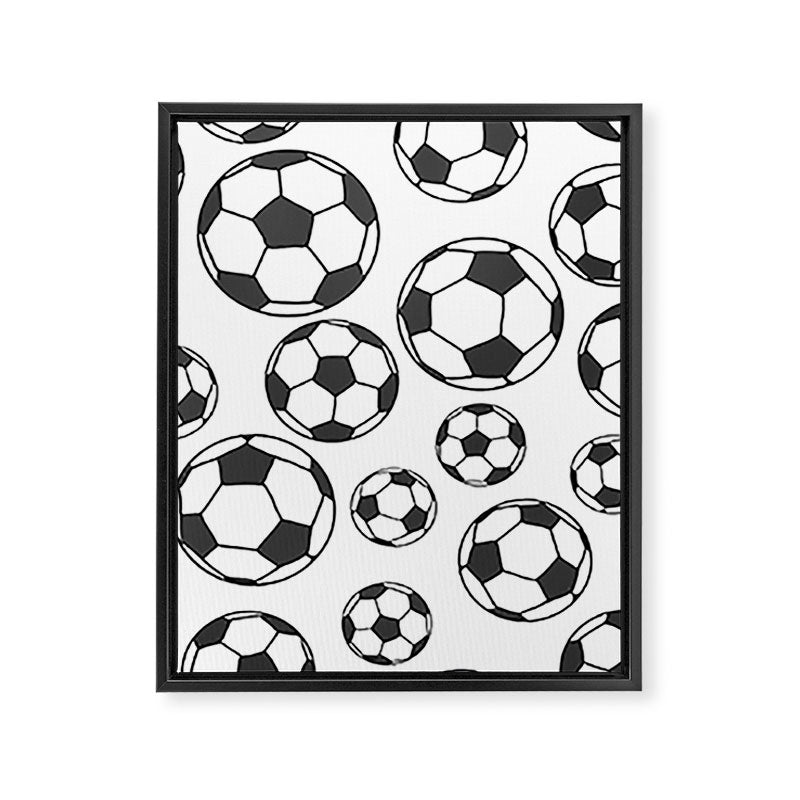 Soccer Balls Framed Canvas Print Gallery Image 8