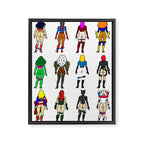 Superhero Butts - Girls Superheroine Butts LV Framed Canvas Print Gallery Image 8