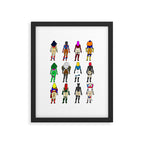 Superhero Butts - Girls Superheroine Butts LV Framed Art Print Gallery Image 6