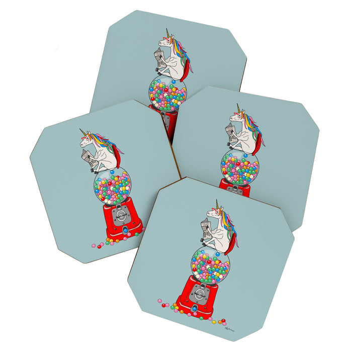 Unicorn Gumball Poop Coaster Gallery Image 1