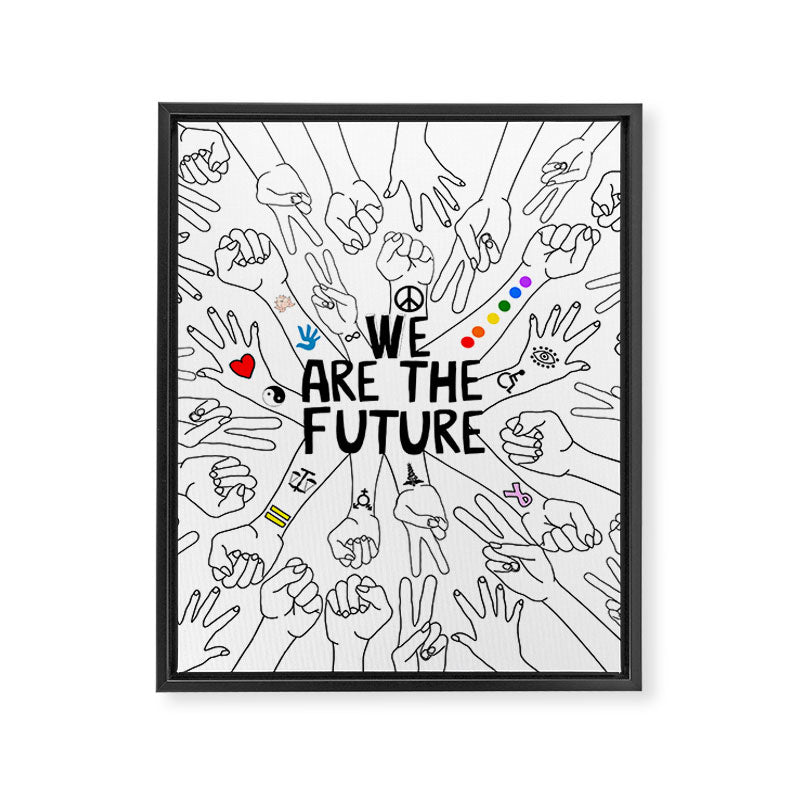 We Are The Future Tattoos Part 1 Framed Canvas Print Gallery Image 8