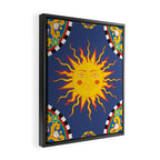 A Touch of Italian Elegance to Your Home: The Beautiful Sicili Sicilian Baroque Maiolica with Sun  Framed Canvas Print Gallery Image 2