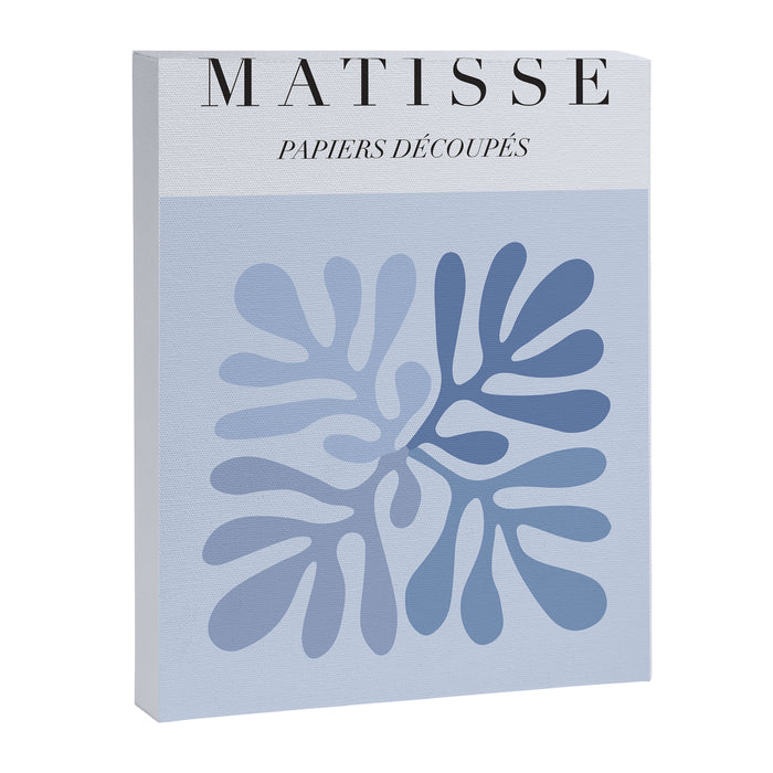 Blue Matisse Exhibition Poster - Light Blue Henri Matisse Cut Outs Vintage Poster Matisse Canvas Print Gallery Image 1