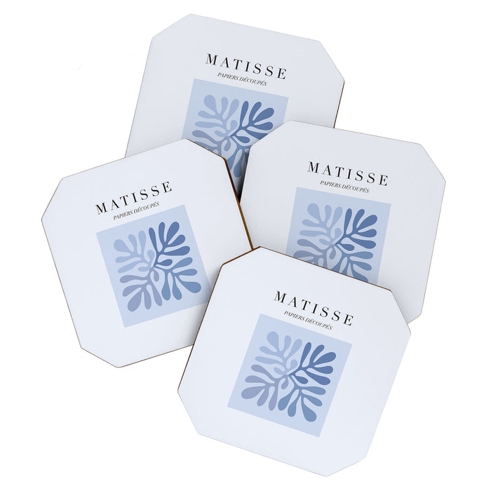 Blue Matisse Exhibition Poster - Light Blue Henri Matisse Cut Outs Vintage Poster Matisse Coaster Gallery Image 1