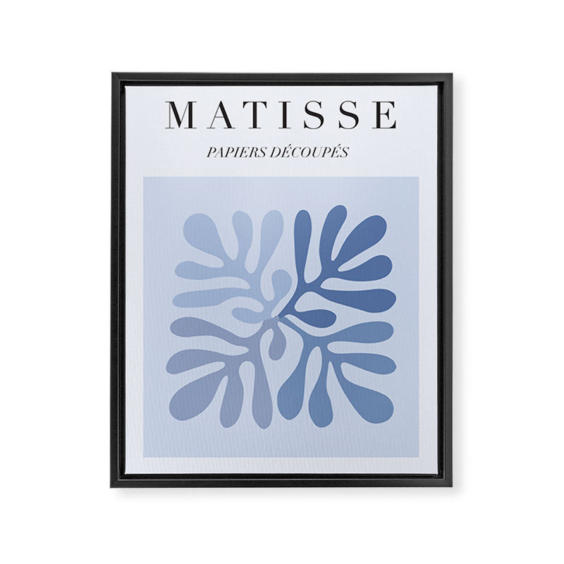 Blue Matisse Exhibition Poster - Light Blue Henri Matisse Cut Outs Vintage Poster Matisse Framed Canvas Print Gallery Image 6