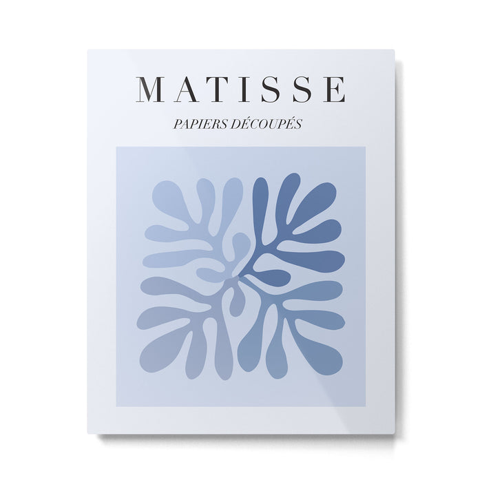 Blue Matisse Exhibition Poster - Light Blue Henri Matisse Cut Outs Vintage Poster Matisse Metal Print Gallery Image 1